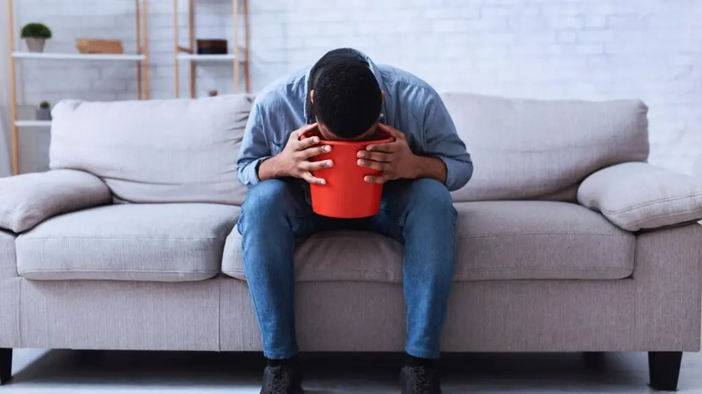 a man coping day to day with opioid withdrawal symptoms