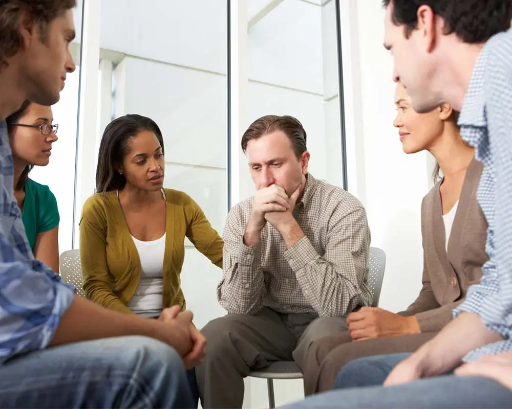 Christian-Addiction-Rehab-Group-Therapy group therapy session for faith-based recovery programs in New Jersey
