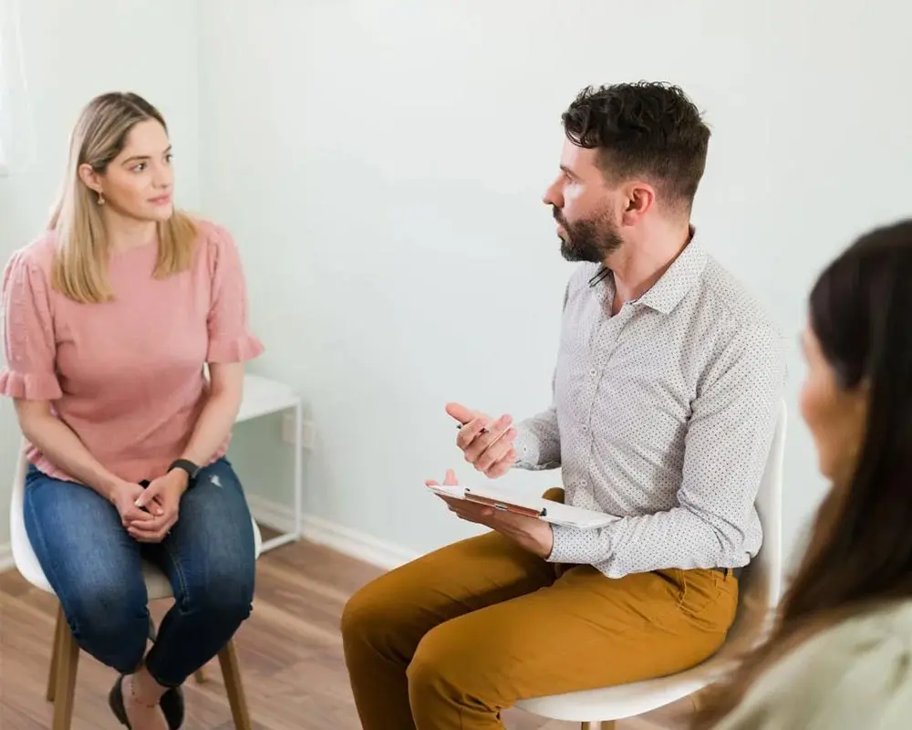 Outpatient-Treatment-for-Oxycontin-Addiction-New-Jersey man in group session for OxyContin addiction treatment in New Jersey