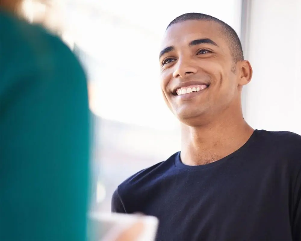 Program-Helps-Rohypnol-Addiction-Recovery man feeling relieved after Rohypnol addiction rehab in New Jersey