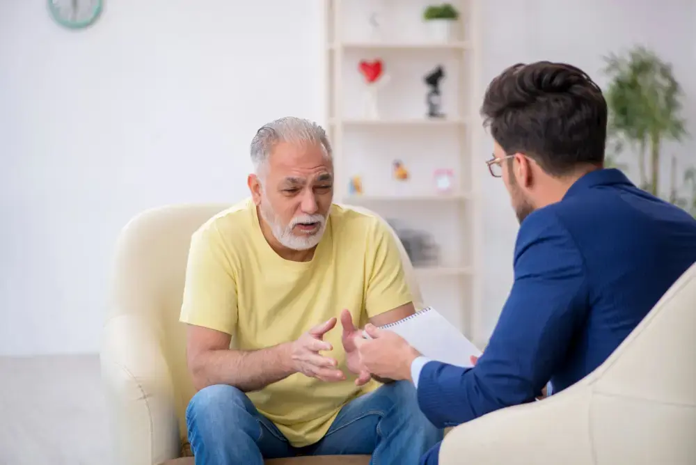 depression-addiction-treatment-nj older man attending depression and addiction treatment in New Jersey