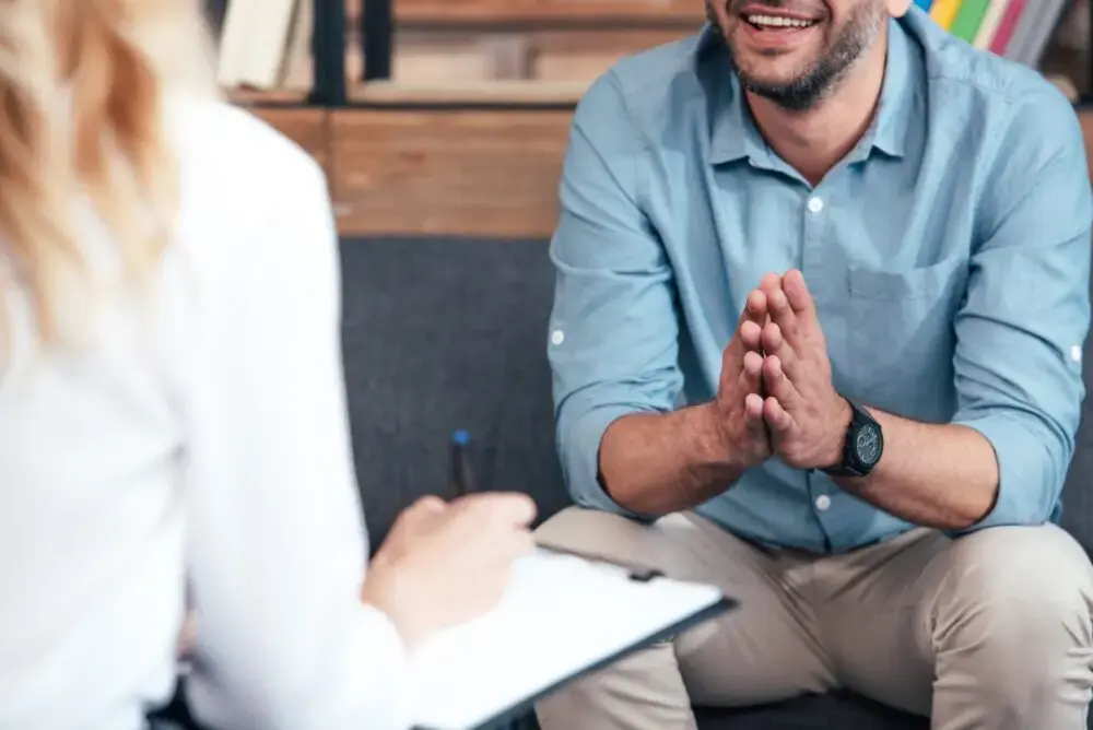 mi-techniques-for-counseling therapist guiding a male patient through MI in New Jersey