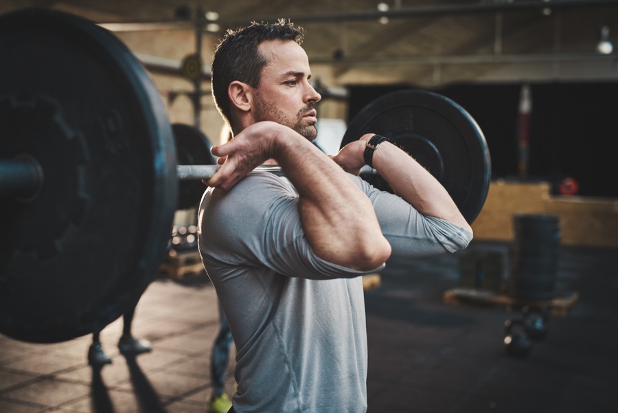man using fitness as part of addiction treatment
