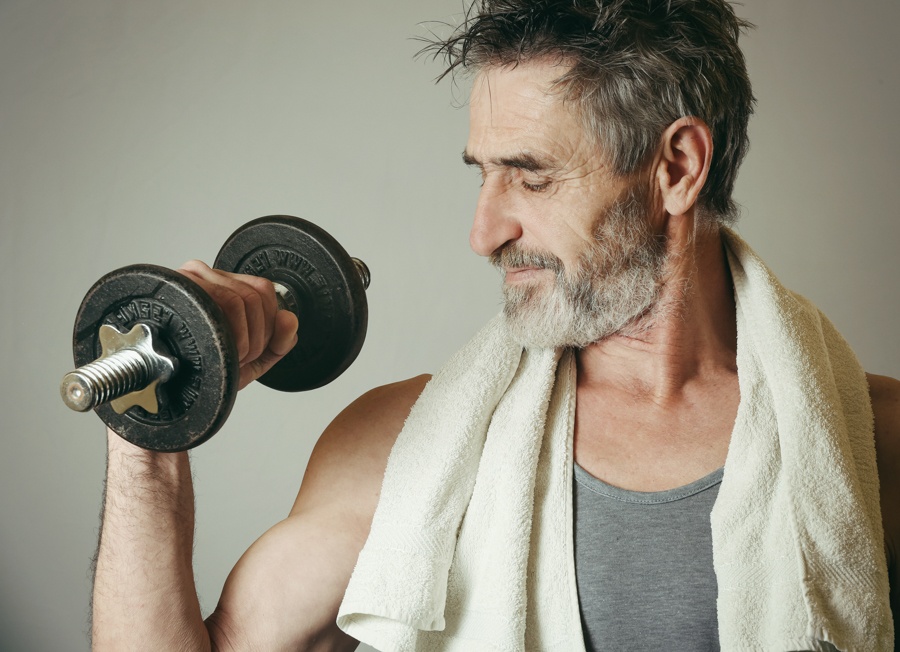 man participating in fitness during addiction treatment