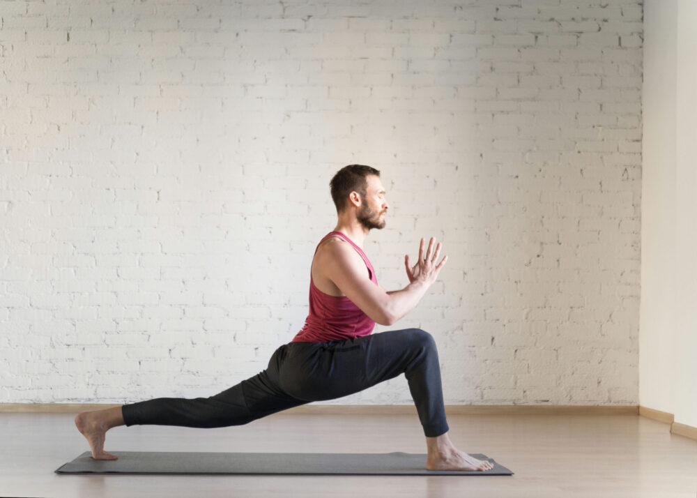 yoga-therapy-parsippany-nj man practicing yoga in addiction recovery